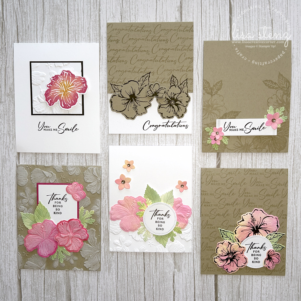 One Bundle, Eight Techniques with Happy Hibiscus Tutorial - Image 2