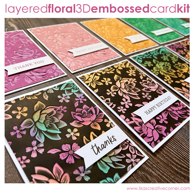Layered Florals 3D Embossed Card Tutorial