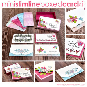 Mini Slimline Boxed Card Set Tutorial
