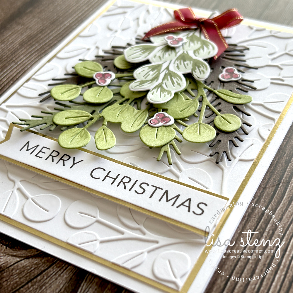Golden Greenery Christmas Card Tutorial - Image 3