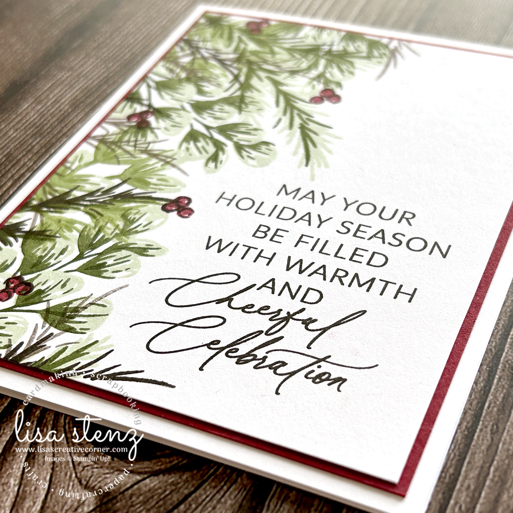 Golden Greenery Christmas Card Tutorial - Image 5