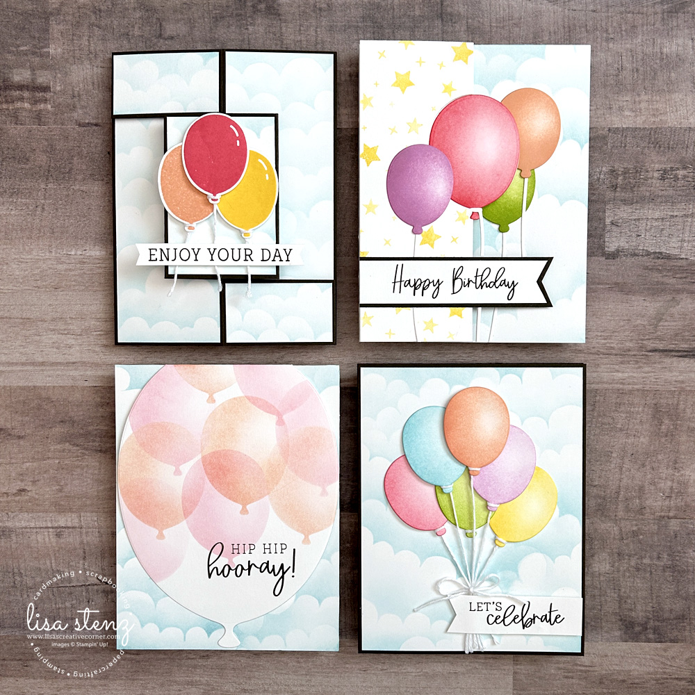 Balloon Festoon Fun Fold Cards - Image 2